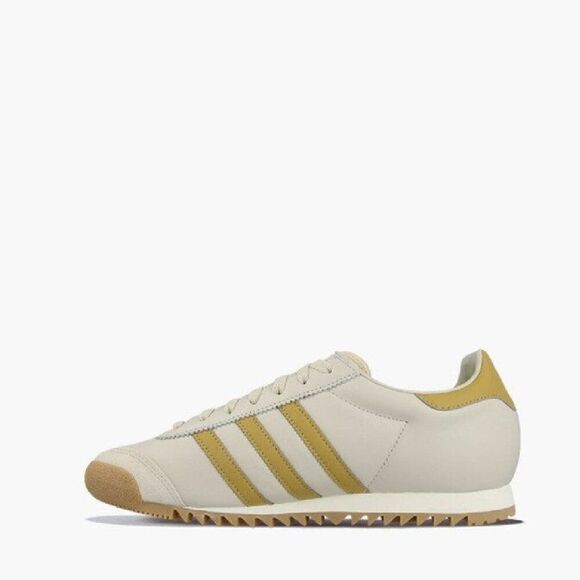 Vintage 1970s Adidas Rom in the Tan Leather Light Brown stripes 7 mens 8 wmns